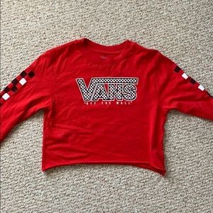 Vans Long Sleeve Cropped Top